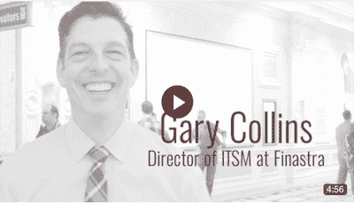 Gary Collins, Director of ITSM at Finastra, interview, customer testimonial, video, Crossfuze