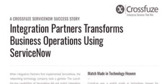 Case Study | Integration Partners - 5 Year ServiceNow Success Story