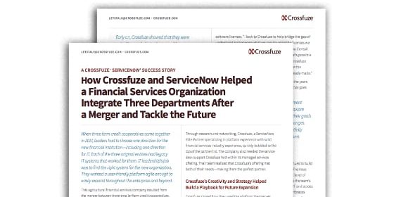 Crossfuze Financial Services Organization Case Study - Crossfuze